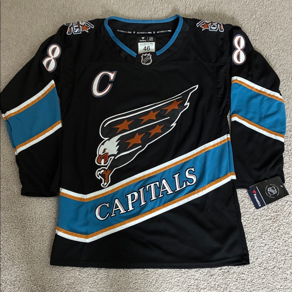 Alexander Ovechkin Fanatics Washington Capitals Black Reverse Jersey